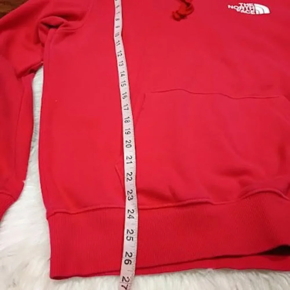 The North Face Mens Red Hoodie Sweatshirt Small "Never Stop Exploring" Graphic - Picture 8 of 8